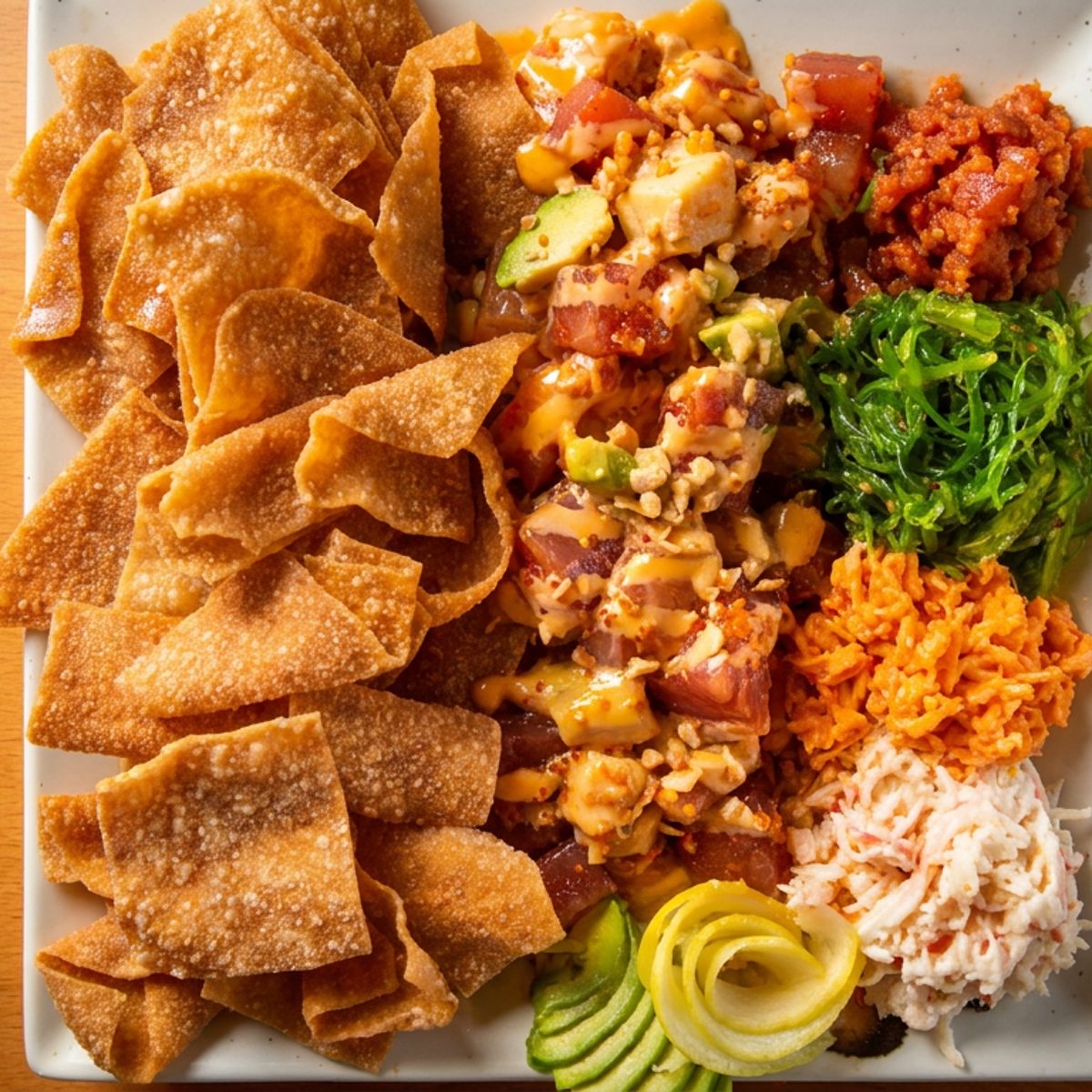 Poke nachos